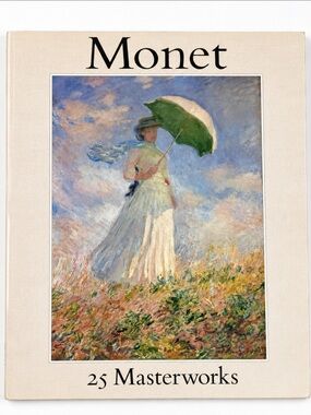 Monet 25 Masterworks Vintage 1982 Art Book
